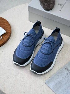 Мужские кроссовки Brunello Cucinelli синие Мужские кроссовки Brunello Cucinelli синие