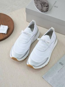 Мужские кроссовки Brunello Cucinelli белые Мужские кроссовки Brunello Cucinelli белые