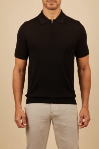 Мужское поло Kiton черное Мужское поло Kiton черное