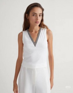 Женская майка Brunello Cucinelli Женская майка Brunello Cucinelli