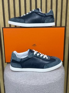 Мужские кеды Hermes синие Мужские кеды Hermes синие