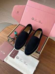 Мужские лоферы Loro Piana черные Мужские лоферы Loro Piana черные