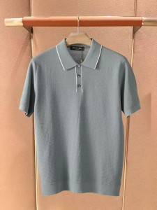 Мужское поло Loro Piana серая Мужское поло Loro Piana серая