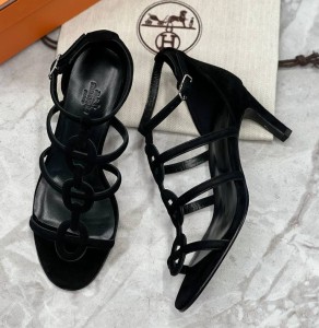 ЧЕРНЫЕ ЗАМШЕВЫЕ БОСОНОЖКИ HERMES MAGIC 70 ЧЕРНЫЕ ЗАМШЕВЫЕ БОСОНОЖКИ HERMES MAGIC 70