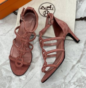 ЗАМШЕВЫЕ БОСОНОЖКИ HERMES MAGIC 70 ЗАМШЕВЫЕ БОСОНОЖКИ HERMES MAGIC 70