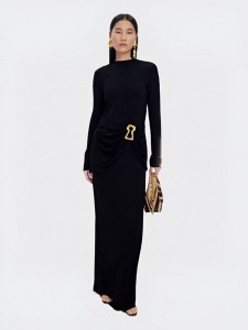 ЖЕНСКОЕ ПЛАТЬЕ SCHIAPARELLI С ЗАМКОМ ЧЕРНОЕ ЖЕНСКОЕ ПЛАТЬЕ SCHIAPARELLI С ЗАМКОМ ЧЕРНОЕ