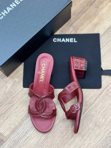 ЖЕНСКИЕ КОЖАНЫЕ БОСОНОЖКИ CHANEL БОРДОВЫЕ ЖЕНСКИЕ КОЖАНЫЕ БОСОНОЖКИ CHANEL БОРДОВЫЕ