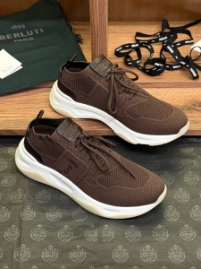 МУЖСКИЕ ТЕКСТИЛЬНЫЕ КРОССОВКИ BERLUTI ШОКОЛАДНЫЕ МУЖСКИЕ ТЕКСТИЛЬНЫЕ КРОССОВКИ BERLUTI ШОКОЛАДНЫЕ