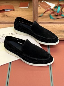 МУЖСКИЕ ЛЕТНИЕ ЛОФЕРЫ LORO PIANA ЧЕРНЫЕ МУЖСКИЕ ЛЕТНИЕ ЛОФЕРЫ LORO PIANA ЧЕРНЫЕ