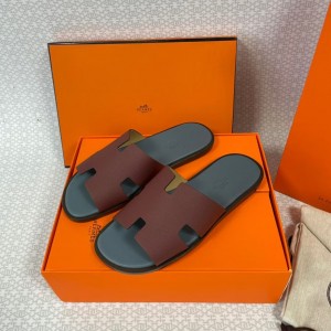 МУЖСКИЕ ШЛЕПАНЦЫ HERMES ШОКОЛАДНЫЕ МУЖСКИЕ ШЛЕПАНЦЫ HERMES ШОКОЛАДНЫЕ