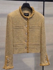 ЖЕНСКИЙ ЖАКЕТ CHANEL ЗОЛОТИСТЫЙ ЖЕНСКИЙ ЖАКЕТ CHANEL ЗОЛОТИСТЫЙ