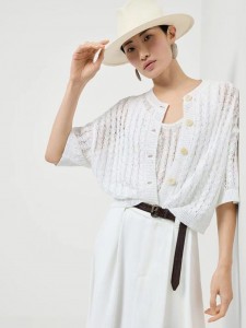 ЖЕНСКИЙ КАРДИГАН BRUNELLO CUCINELLI БЕЛЫЙ ЖЕНСКИЙ КАРДИГАН BRUNELLO CUCINELLI БЕЛЫЙ