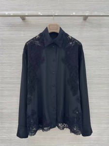 ЖЕНСКАЯ РУБАШКА ERMANNO SCERVINO ЧЕРНАЯ ЖЕНСКАЯ РУБАШКА ERMANNO SCERVINO ЧЕРНАЯ