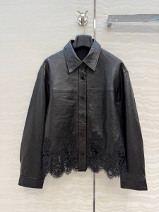 ЖЕНСКАЯ КОЖАНАЯ РУБАШКА ERMANNO SCERVINO ЧЕРНАЯ ЖЕНСКАЯ КОЖАНАЯ РУБАШКА ERMANNO SCERVINO ЧЕРНАЯ