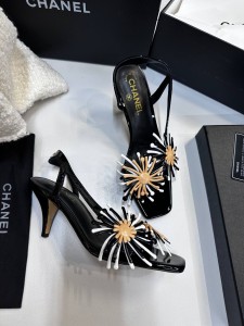 ЖЕНСКИЕ БОСОНОЖКИ CHANEL ЧЕРНЫЕ ЖЕНСКИЕ БОСОНОЖКИ CHANEL ЧЕРНЫЕ
