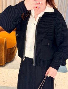 ЖЕНСКИЙ КАРДИГАН HERMES СИНИЙ ЖЕНСКИЙ КАРДИГАН HERMES СИНИЙ