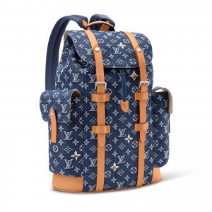 РЮКЗАК LOUIS VUITTON CHRISTOPHER MM ДЖИНСОВЫЙ РЮКЗАК LOUIS VUITTON CHRISTOPHER MM ДЖИНСОВЫЙ