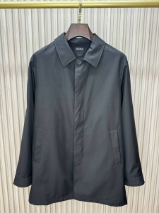 МУЖСКОЙ ПЛАЩ ZEGNA ЧЕРНЫЙ МУЖСКОЙ ПЛАЩ ZEGNA ЧЕРНЫЙ