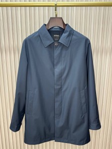 МУЖСКОЙ ПЛАЩ ZEGNA СИНИЙ МУЖСКОЙ ПЛАЩ ZEGNA СИНИЙ