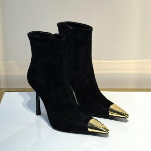 ЖЕНСКИЕ ЗАМШЕВЫЕ БОТИЛЬОНЫ SAINT LAURENT ЧЕРНЫЕ ЖЕНСКИЕ ЗАМШЕВЫЕ БОТИЛЬОНЫ SAINT LAURENT ЧЕРНЫЕ