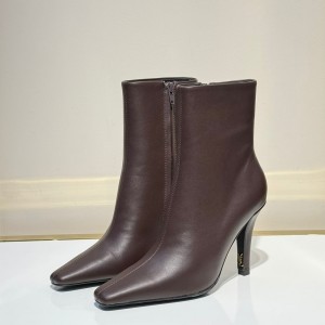 ЖЕНСКИЕ КОЖАНЫЕ БОТИЛЬОНЫ SAINT LAURENT ШОКОЛАДНЫЕ ЖЕНСКИЕ КОЖАНЫЕ БОТИЛЬОНЫ SAINT LAURENT ШОКОЛАДНЫЕ