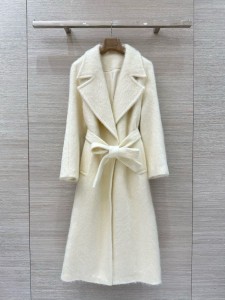 ЖЕНСКОЕ ШЕРСТЯННОЕ ПАЛЬТО MAX MARA БЕЛОЕ ЖЕНСКОЕ ШЕРСТЯННОЕ ПАЛЬТО MAX MARA БЕЛОЕ