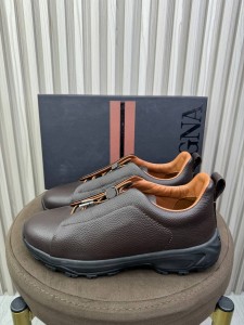 МУЖСКИЕ КОЖАНЫЕ КРОССОВКИ ZEGNA ШОКОЛАДНЫЕ МУЖСКИЕ КОЖАНЫЕ КРОССОВКИ ZEGNA ШОКОЛАДНЫЕ