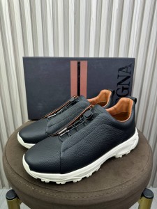 МУЖСКИЕ КОЖАНЫЕ КРОССОВКИ ZEGNA ЧЕРНЫЕ МУЖСКИЕ КОЖАНЫЕ КРОССОВКИ ZEGNA ЧЕРНЫЕ