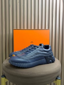 МУЖСКИЕ КРОССОВКИ HERMES СИНИЕ МУЖСКИЕ КРОССОВКИ HERMES СИНИЕ