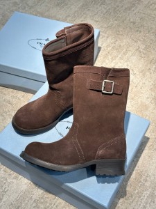 ЖЕНСКИЕ ЗАМШЕВЫЕ БОТИНКИ PRADA ШОКОЛАДНЫЕ ЖЕНСКИЕ ЗАМШЕВЫЕ БОТИНКИ PRADA ШОКОЛАДНЫЕ