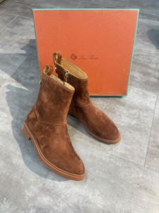 ЖЕНСКИЕ ЗАМШЕВЫЕ БОТИНКИ LORO PIANA КОРИЧНЕВЫЕ ЖЕНСКИЕ ЗАМШЕВЫЕ БОТИНКИ LORO PIANA КОРИЧНЕВЫЕ