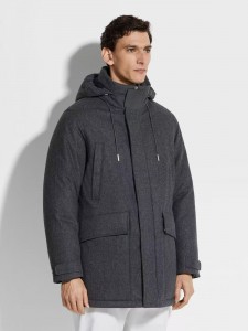 МУЖСКАЯ ПАРКА BRUNELLO CUCINELLI СЕРАЯ МУЖСКАЯ ПАРКА BRUNELLO CUCINELLI СЕРАЯ