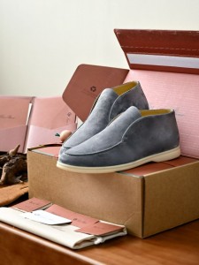 МУЖСКИЕ ЗАМШЕВЫЕ ЛОФЕРЫ LORO PIANA СЕРЫЕ МУЖСКИЕ ЗАМШЕВЫЕ ЛОФЕРЫ LORO PIANA СЕРЫЕ