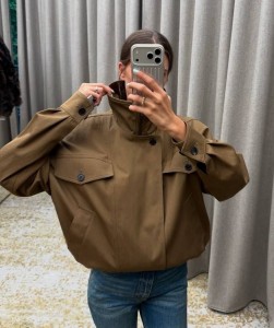 ЖЕНСКАЯ КУРТКА SAINT LAURENT КОРИЧНЕВАЯ ЖЕНСКАЯ КУРТКА SAINT LAURENT КОРИЧНЕВАЯ
