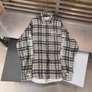 ЖЕНСКАЯ РУБАШКА CHROME HEARTS СЕРАЯ ЖЕНСКАЯ РУБАШКА CHROME HEARTS СЕРАЯ
