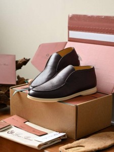 МУЖСКИЕ КОЖАНЫЕ БОТИНКИ LORO PIANA ШОКОЛАДНЫЕ МУЖСКИЕ КОЖАНЫЕ БОТИНКИ LORO PIANA ШОКОЛАДНЫЕ