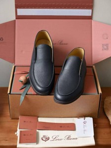 МУЖСКИЕ КОЖАНЫЕ БОТИНКИ LORO PIANA СИНИЕ МУЖСКИЕ КОЖАНЫЕ БОТИНКИ LORO PIANA СИНИЕ